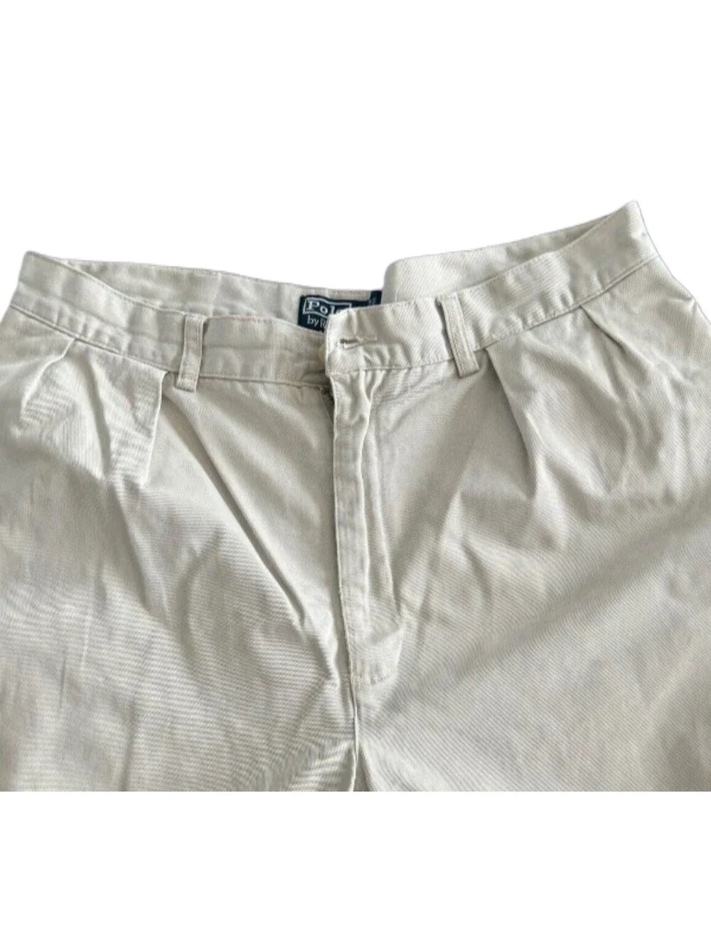 Polo Ralph Lauren Tyler Pleated Chino Shorts Men’s 35 Classic Fit Khaki